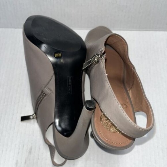 Vince Camuto Kaela Open Toe Side Zipper Slingback Heels Women Size 9 - Picture 8 of 8